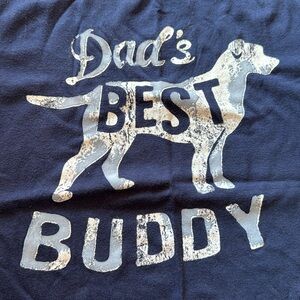 Dad’s Best Buddy T-shirt dog Oshkosh B’gosh 10 boys top Father’s Day son Daddy L